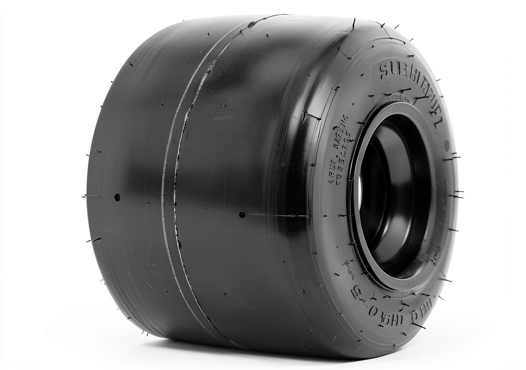 SUNF 11x7.10-5 ATV race tire mounted on a rim