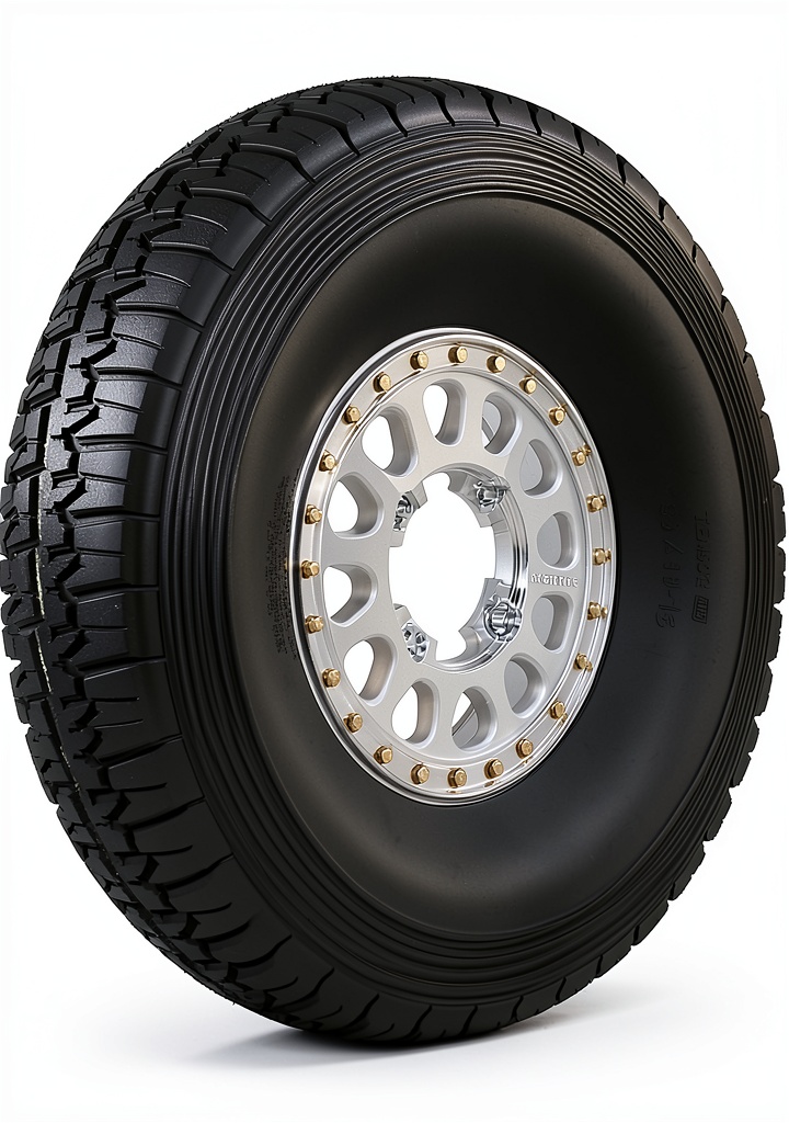 Tensor ATV race tire mounted on a high‑performance ATV on a dirt track
