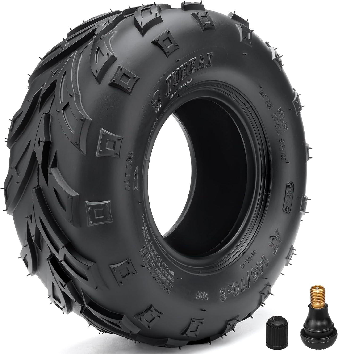 WNOOENG 145 70 6 ATV Quad Tires on a go kart