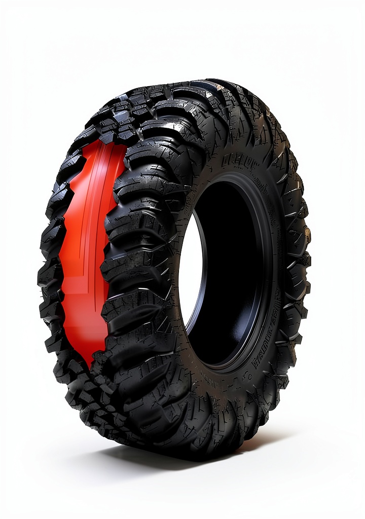 Ocelot Aurora 25x8R-12 utv tires on a UTV vehicle