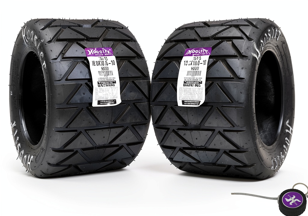 Hoosier TriTrac FT TT tires mounted on an ATV on a race track