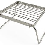 TreGoo Ultralight Camp Grill 304 Steel Weave Mesh Foldable Legs-0