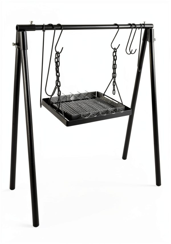 Campfire Swing Cooking Grill Stand HONYTA Carbon Steel 34in-1