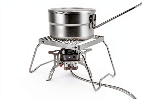 TreGoo Ultralight Camp Grill 304 Steel Weave Mesh Foldable Legs-7
