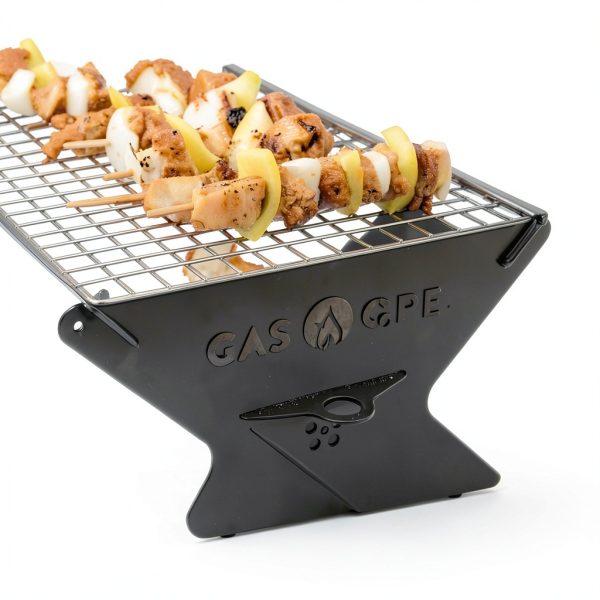 Portable Charcoal Grill GasOne 15in Foldable Brown Camping Grill-2