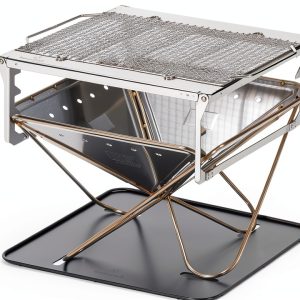 Snow Peak Takibi Fire & Grill Stainless Steel Foldable 5-Piece Set-0