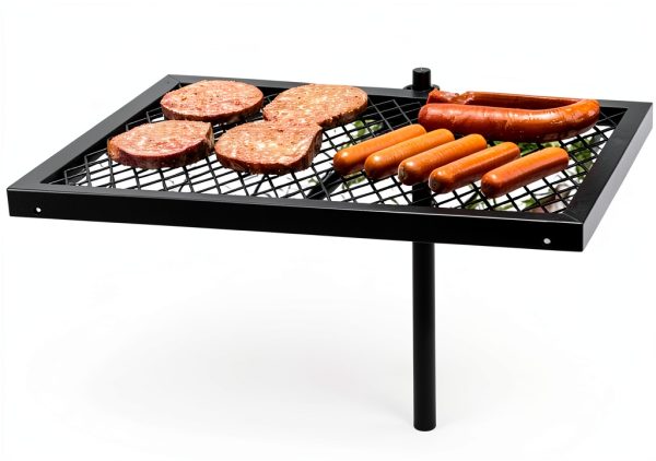 Heavy Duty Barbecue Swivel Grill Texsport Steel 24" x 16" Adjustable-0