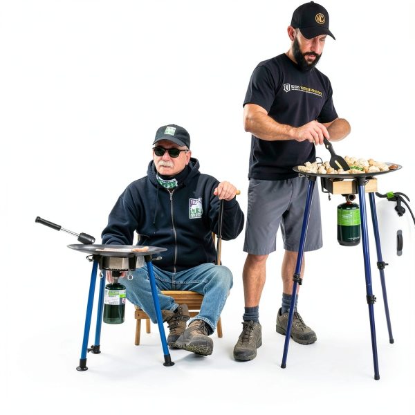 Skottle Grill Kit by TEMBOTUSK Adjustable Height 18‑Inch Outdoor-4