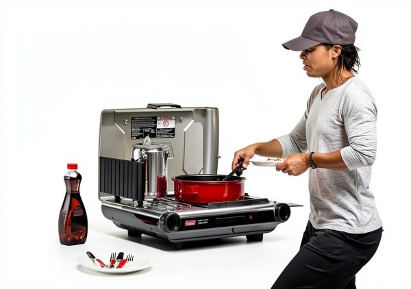 Coleman Tabletop 2 in 1 Grill and Stove 20k BTU Adjustable Burners-3