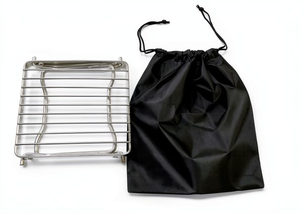 TreGoo Ultralight Camp Grill 304 Steel Weave Mesh Foldable Legs-3