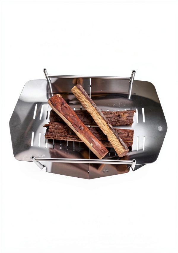 CampingMoon Solo Grill A4 Stainless Steel Portable Camp Kitchen Grill-6