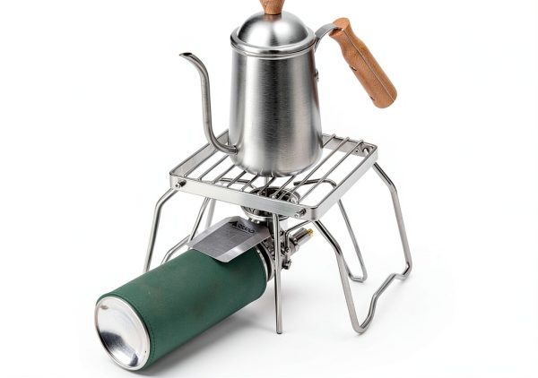 TreGoo Ultralight Camp Grill 304 Steel Weave Mesh Foldable Legs-5
