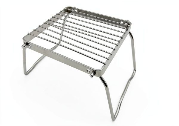 TreGoo Ultralight Camp Grill 304 Steel Weave Mesh Foldable Legs-1