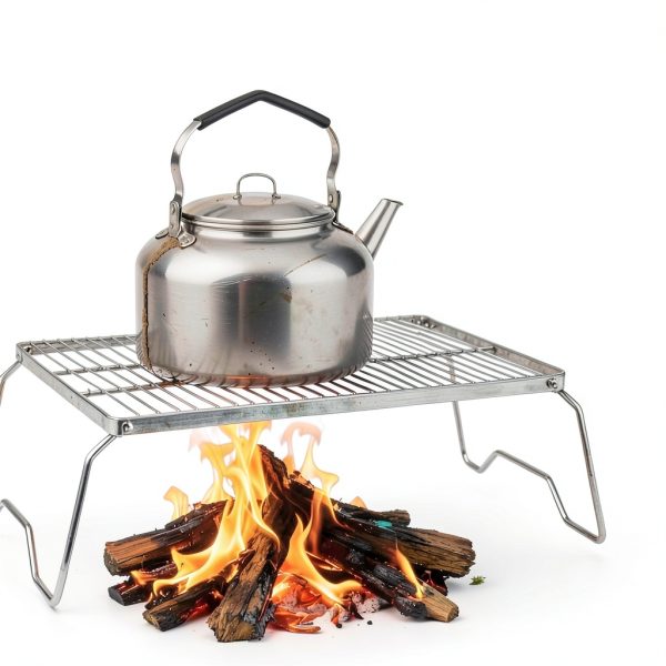 15.8" Folding Campfire Grill by Generic 304 Stainless Steel Portable-3
