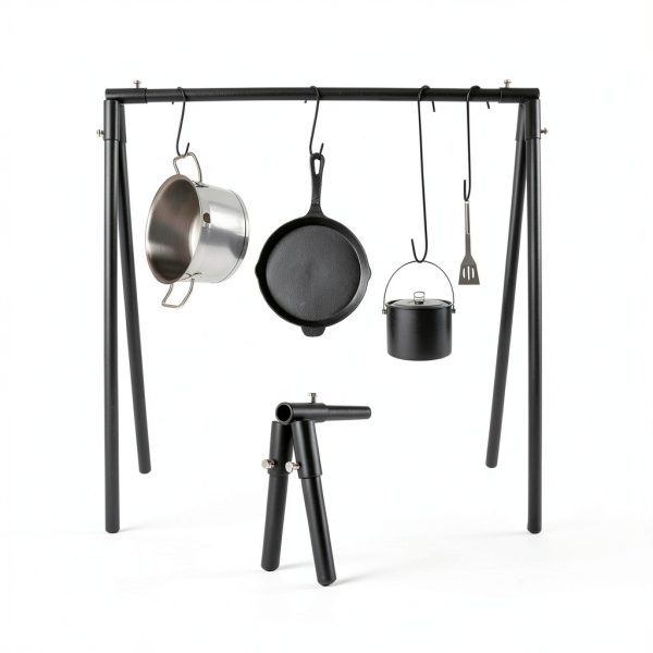 Campfire Swing Cooking Grill Stand HONYTA Carbon Steel 34in-2