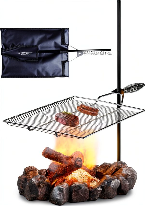 Stromberg Carlson Campfire Grill Grate Stake and Grill 36in 15x22-0