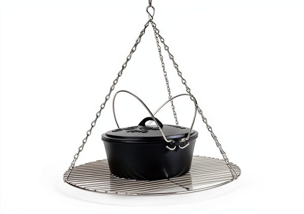 Tripod Cooker Stansport 17inch Grill Adjustable Stainless Steel Design-2
