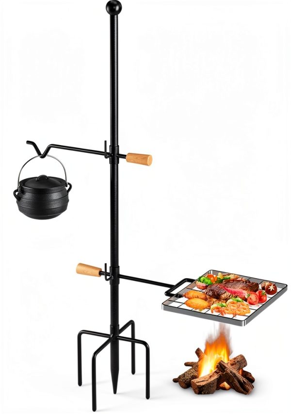 Campfire Grill Grate by Mr IRONSTONE – Heavy Duty Stainless Steel-0