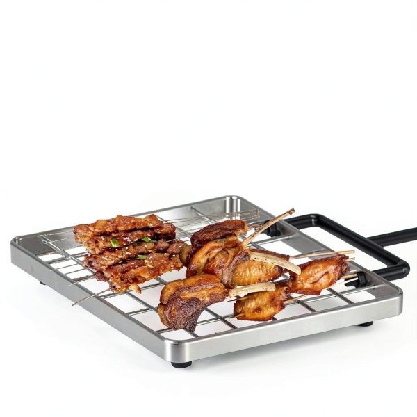Campfire Grill Grate with Swivel Handle, Campfire Cooking Equipment - Fire Pit Grill Grate with Heavy Duty Steel, For Outdoor BBQ Camping and Cooking, Black-5